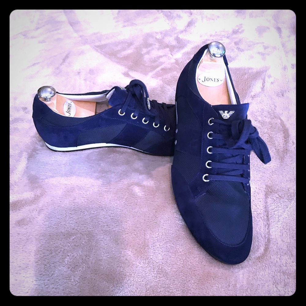 AJ Armani Jeans men’s blue sneaker shoes